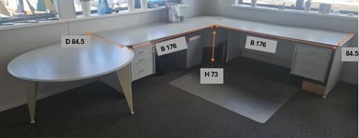 kantoormeubel. Bureau, Ladekast, Archiefkast, Ophalen, Gebruikt, 50 tot 100 cm, Minder dan 100 cm