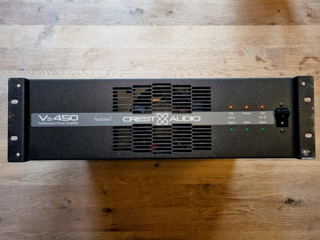 Crest Audio Vs 450 - High-End PA Versterker, Ophalen of Verzenden, Gebruikt, Minder dan 500 watt, P.A.