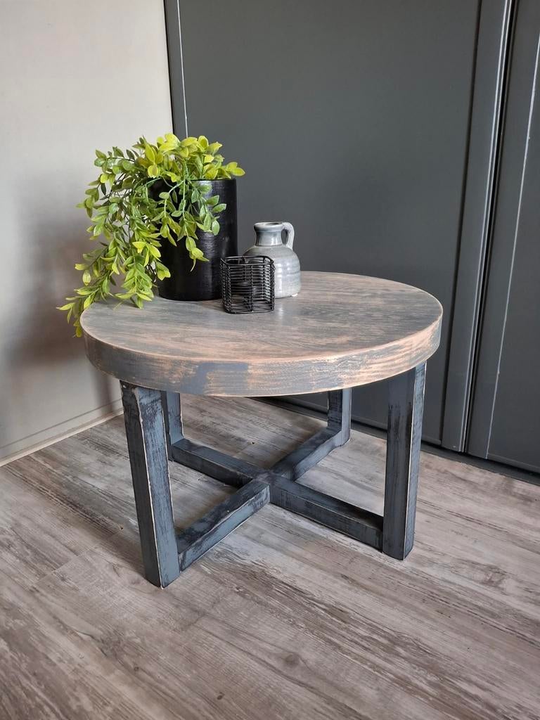 Salontafel - tafel - bijzettafel - meubel, Huis en Inrichting, Ophalen, 50 tot 100 cm, Rond, 50 tot 100 cm