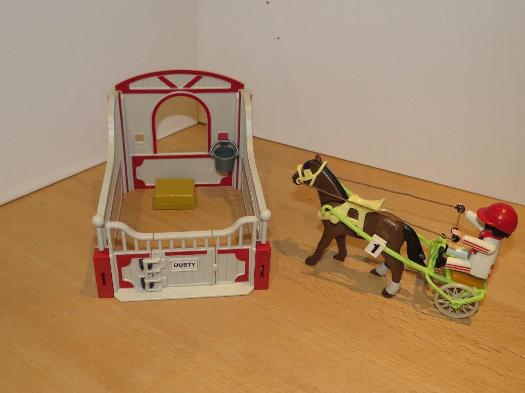 Playmobil Sulky - 4192 met paardenstal, Kinderen en Baby's, Speelgoed | Playmobil, Ophalen of Verzenden, Zo goed als nieuw, Complete set