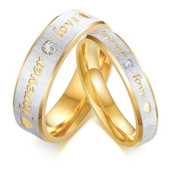 ri. 3. luxe RING van bewerkt EDELSTAAL (22), 20 of groter, Nieuw, Dame of Heer, Goud