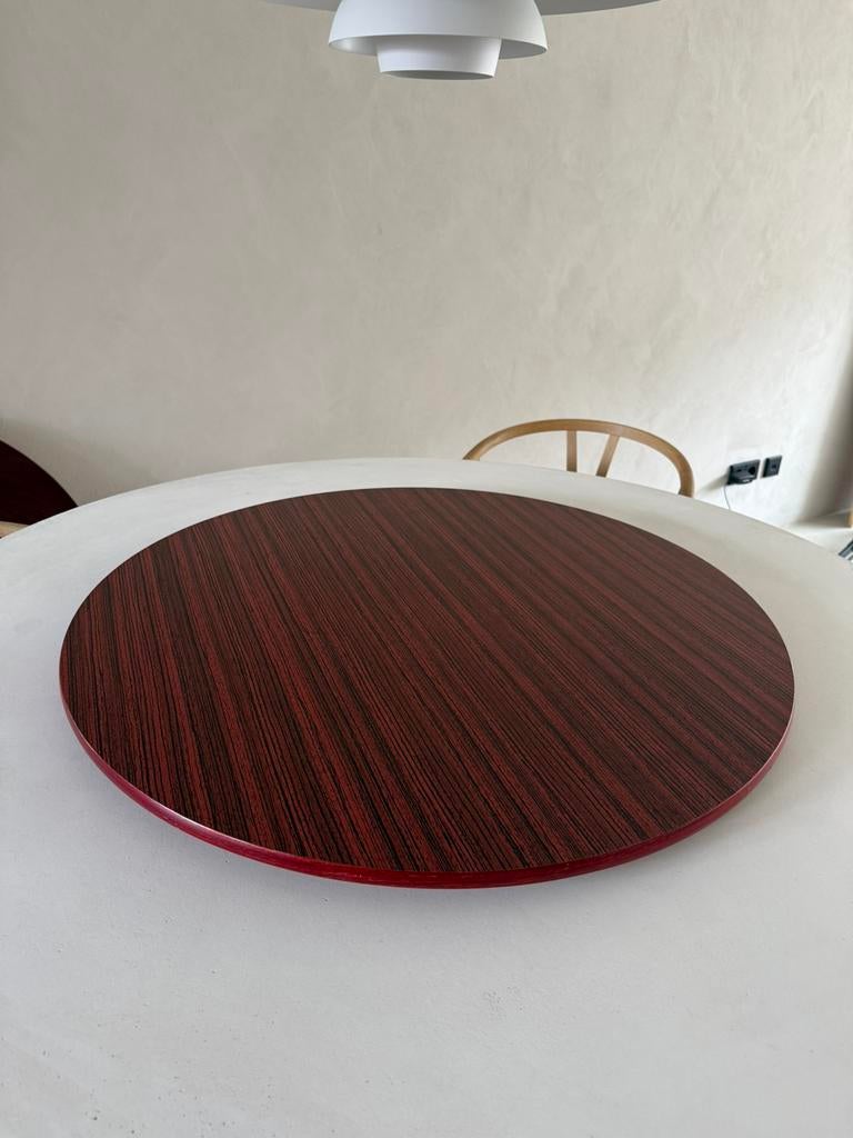 Lazy Susan draaiplateau ronde serveerplaat ø 90 cm / 36 inch, Huis en Inrichting, Ophalen, Gebruikt, Rond, Hout