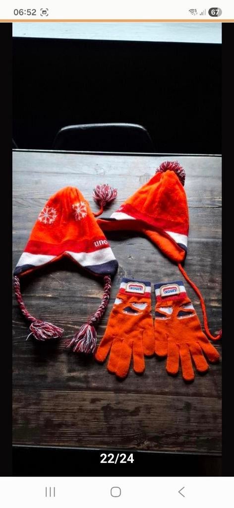 Oranje Koningsdag Kleding Set - Muts en Handschoenen, Kleding | Dames, T-shirts, Gedragen, Maat 38/40 (M), Oranje, Ophalen of Verzenden