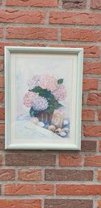 schilderij prent bloemen en schelpen, Huis en Inrichting, Ophalen of Verzenden