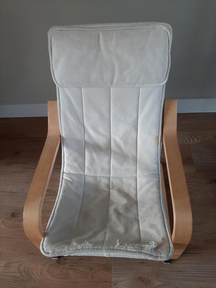 IKEA Kinderstoel - Gebruikt gratis af te halen, Huis en Inrichting, Fauteuils, Gebruikt, Hout, Stof, Minder dan 50 cm, Minder dan 75 cm