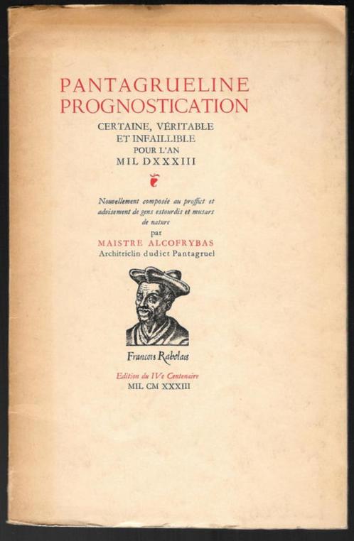 Francois Rabelais ~ Pantagrueline ~ Stols ~ 1933 ~ 100/150, Boeken, Literatuur, Gelezen, Europa overig, Verzenden