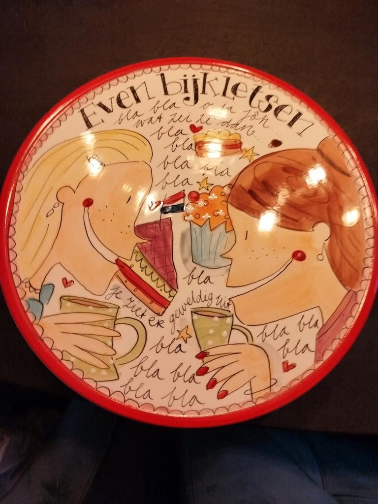 Blond taart plateau, Blond Amsterdam, Ophalen of Verzenden, Aardewerk, Schaal of Schalen