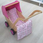 Houten poppenwagen met roze kap (Van Dijk Toys), Ophalen, Gebruikt, Overige typen
