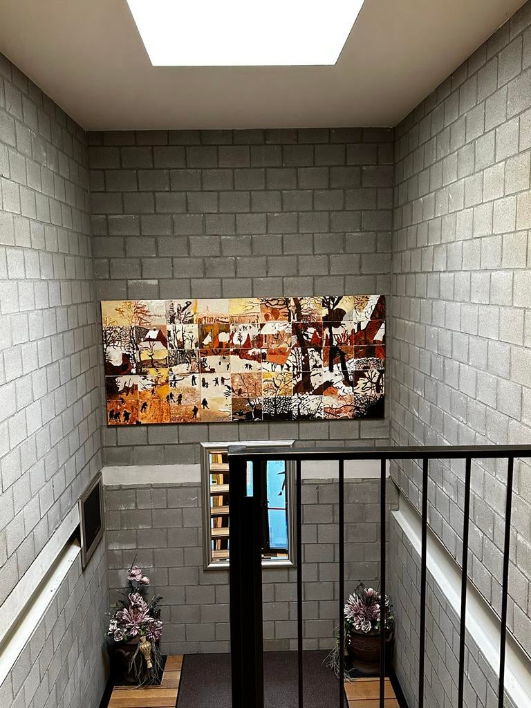 Schilderij met winterlandschap, Antiek en Kunst, Kunst | Schilderijen | Klassiek, Ophalen