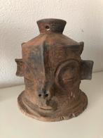 Afrikaans terracotta masker, zeldzaam!, Ophalen of Verzenden