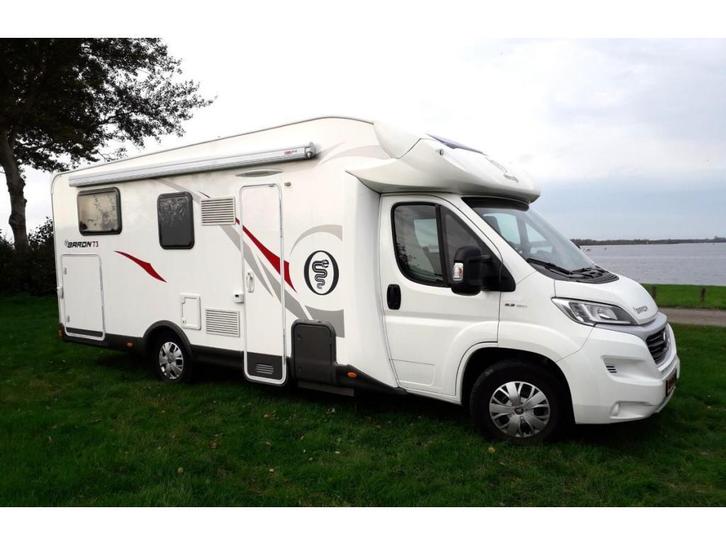 Elnagh Baron 73 2018 met 56.000km, Caravans en Kamperen, Campers, Bedrijf, tot en met 5, Half-integraal, Overige merken, Diesel