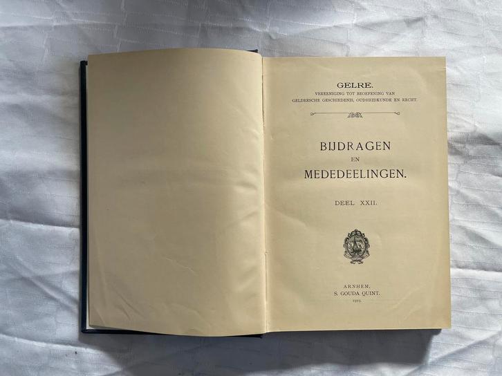 Bijdragen Gelre - Deel XXII (1905), Boeken, Geschiedenis | Vaderland, Gelezen, 20e eeuw of later, Ophalen of Verzenden