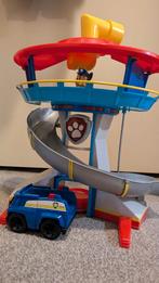 Paw Patrol Uitkijktoren met voertuig en figuurtje, Ophalen of Verzenden, Zo goed als nieuw, Jongen of Meisje