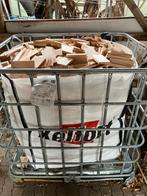 Massief houten afzagers kuubzak, Tuin en Terras, Haardhout, Minder dan 3 m³, Ophalen, Eikenhout