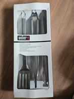 Weber barbecue set / barbecue gereedschap roestvrijstaal, Ophalen of Verzenden, Zo goed als nieuw