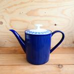 Arzberg Cannelee theepot koffiepot blauw wit, Overige typen, Ophalen of Verzenden, Zo goed als nieuw, Overige stijlen