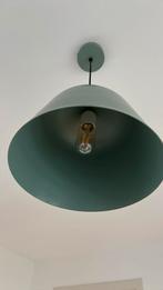 Hanglamp retro - groen metaal, Huis en Inrichting, Lampen | Hanglampen, Ophalen, Zo goed als nieuw, Metaal, Minder dan 50 cm