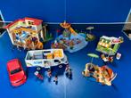 Playmobil vakantiehuis, zwembad, strand, café, camper, auto, Ophalen, Zo goed als nieuw, Complete set