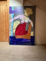 Grote Abstracte Schilderij Gesigneerd “Arnold ‘13”, Ophalen