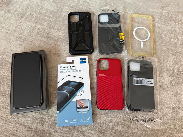 Apple iPhone 12 Pro 128GB SpaceGrey Als Nieuw, Telecommunicatie, Mobiele telefoons | Apple iPhone, Zo goed als nieuw, Ophalen