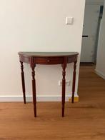 Halfronde sidetable, Huis en Inrichting, Tafels | Sidetables, Ophalen, 100 tot 150 cm, Zo goed als nieuw, 25 tot 50 cm