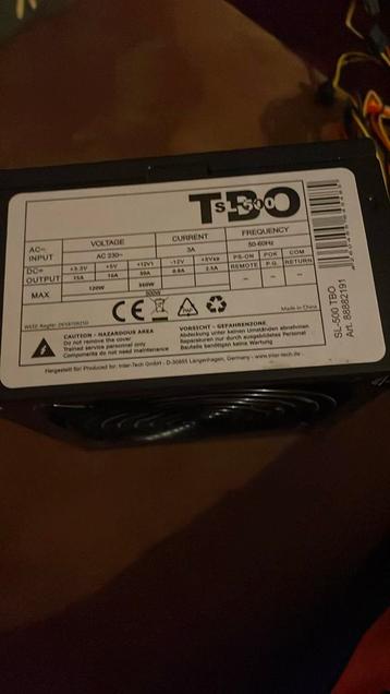 500W PSU beschikbaar voor biedingen