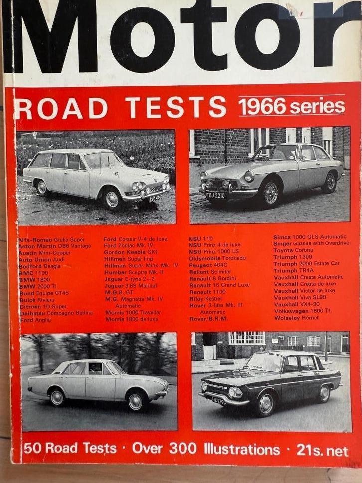 Motor Road Tests 1966 series, Boeken, Auto's | Boeken, Gelezen, Algemeen, Ophalen of Verzenden