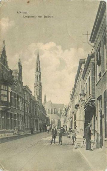 (300-399-001) Alkmaar Langestraat met Stadhuis beschikbaar voor biedingen