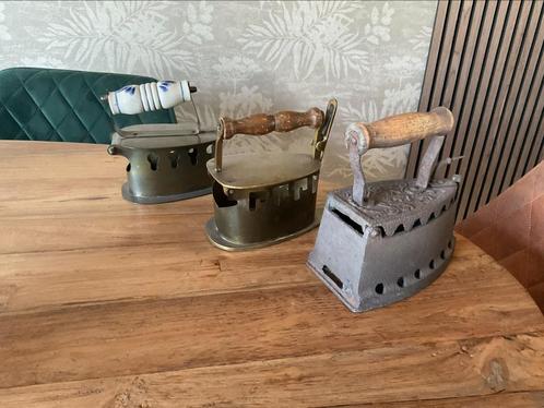 3 vintage strijkijzers. Samen NU 25€!!, Witgoed en Apparatuur, Strijkijzers en Strijkplanken, Zo goed als nieuw, Ophalen of Verzenden