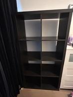 Ikea Kallax kast zwartbruin 77x147 cm, Ophalen, Gebruikt, 100 tot 150 cm, 50 tot 100 cm