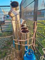 dubbelwandige kachelpijp 200, Ophalen, Gebruikt, Hout, Houtkachel