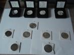 11 ZILVEREN MUNTEN  O.A. 10 GULDEN, Koningin Juliana, Setje, Zilver, Ophalen of Verzenden