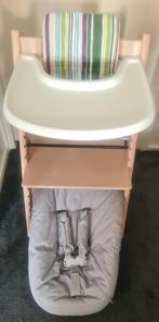 2x complete originele stokke trippp trapp white wash stoelen, Gebruikt, Stoelverkleiner, Meegroeistoel, Ophalen