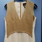 Tony Cohen - 2Love nette jurk in 2 tinten beige mt 36 37277, Tony Cohen, ., Beige, Ophalen of Verzenden