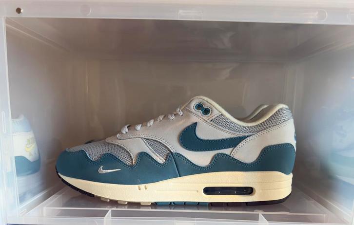 Nike Air Max 1 Patta waves Noise Aqua, Kleding | Heren, Schoenen, Nieuw, Sneakers of Gympen, Wit, Ophalen of Verzenden
