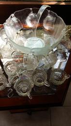 mooi gedecoreerd bowlstel,  16 kommen, lepel, haakjes,lees!, Huis en Inrichting, Keuken | Servies, Gebruikt, Ophalen of Verzenden