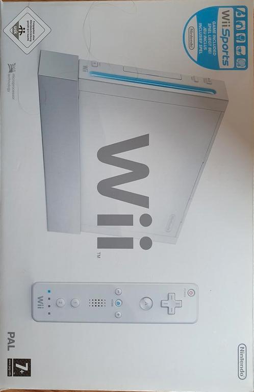 wii spelcomputer compleet met wii sports., Spelcomputers en Games, Spelcomputers | Nintendo Wii, Gebruikt, Ophalen