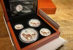 Perth Mint Lunar III 2022 - 1/4 oz - 5 oz Zilver kleur Set, Ophalen, Setje, Zilver