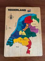Houten puzzel van Nederlandse provincies, Kinderen en Baby's, Speelgoed | Kinderpuzzels, Ophalen of Verzenden, Zo goed als nieuw