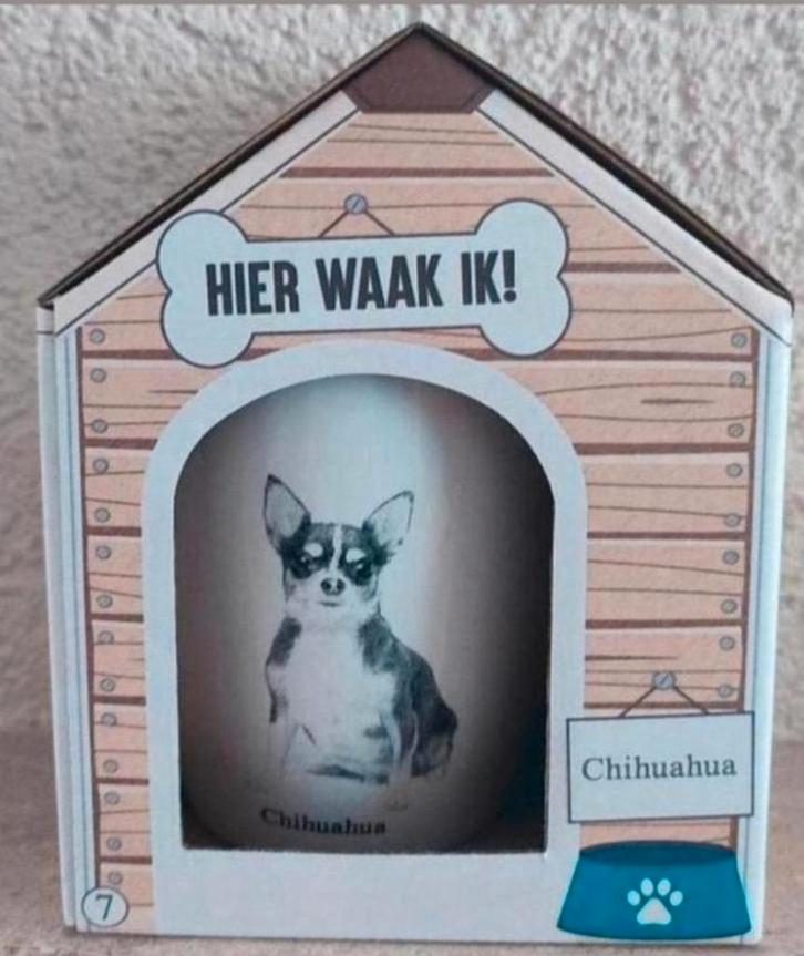 Drinkmok Chihuahua, Huis en Inrichting, Keuken | Servies, Nieuw, Kop(pen) en/of Schotel(s), Overige stijlen, Ophalen of Verzenden