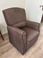 Bruine fauteuil, Ophalen, Gebruikt, 75 tot 100 cm, Stof