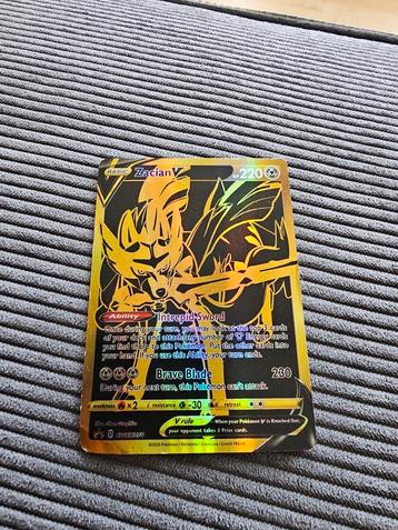 Zacian V pokemon kaart card  beschikbaar voor biedingen