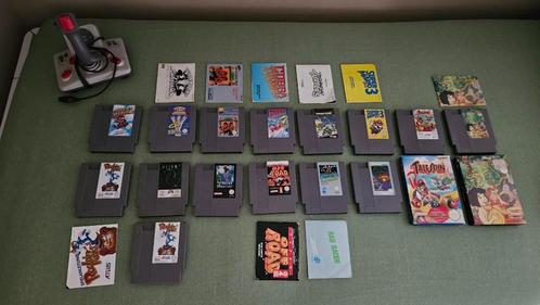 15 Nintendo NES games + Joystick + Gamecase, Spelcomputers en Games, Games | Nintendo NES, Gebruikt, 1 speler, Vanaf 3 jaar, Ophalen of Verzenden