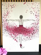 Schilderij Ballerina in roze., Antiek en Kunst, Kunst | Schilderijen | Abstract, Ophalen