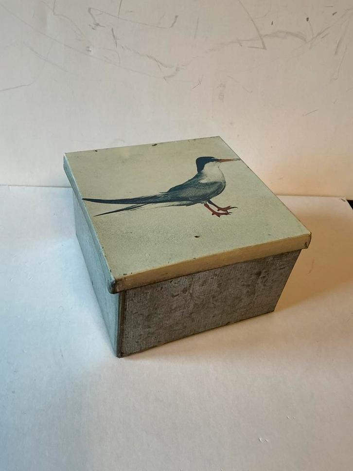 Leuk blikje van blik , afbeelding v e visdiefje ? Stern ?, Verzamelen, Blikken, Zo goed als nieuw, Overige, Ophalen of Verzenden