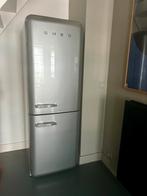 Te koop: Smeg FAB32 Retro Koelkast, Grijs Metallic, Witgoed en Apparatuur, Koelkasten en IJskasten, Ophalen, 200 liter of meer