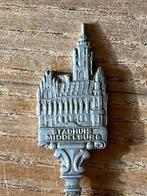 Vintage theelepel Stadhuis Middelburg - zilverstad witmetaal, Antiek en Kunst, Ophalen of Verzenden