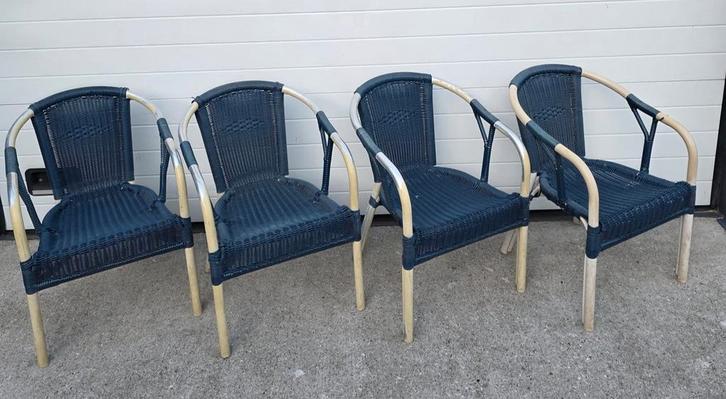 20 x Wicker terrasstoelen horeca terras cafe bistro stoelen, Huis en Inrichting, Stoelen, Zo goed als nieuw, Vijf, Zes of meer stoelen