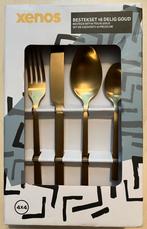 Bestekset, 16-delig, goud, nieuw in verpakking!, Nieuw, Ophalen of Verzenden, Rvs of Chroom, Vaatwasserbestendig