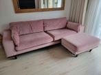 Mooie roze 3,5 zits met grote hocker, Huis en Inrichting, Ophalen, Gebruikt